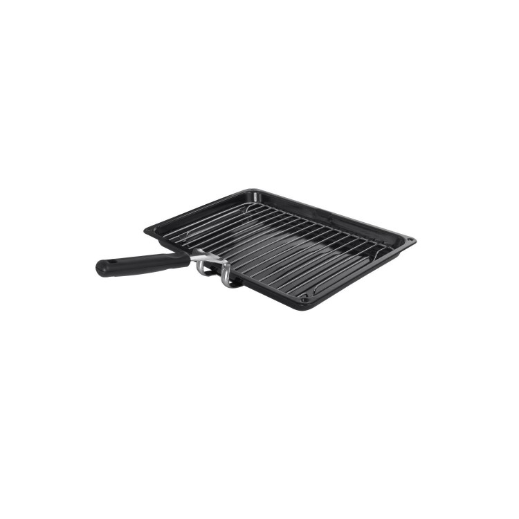 Refurbished electriQ EQBIOLG1DARKINOX 60cm Single Built In Fan Assisted Electric Oven Black