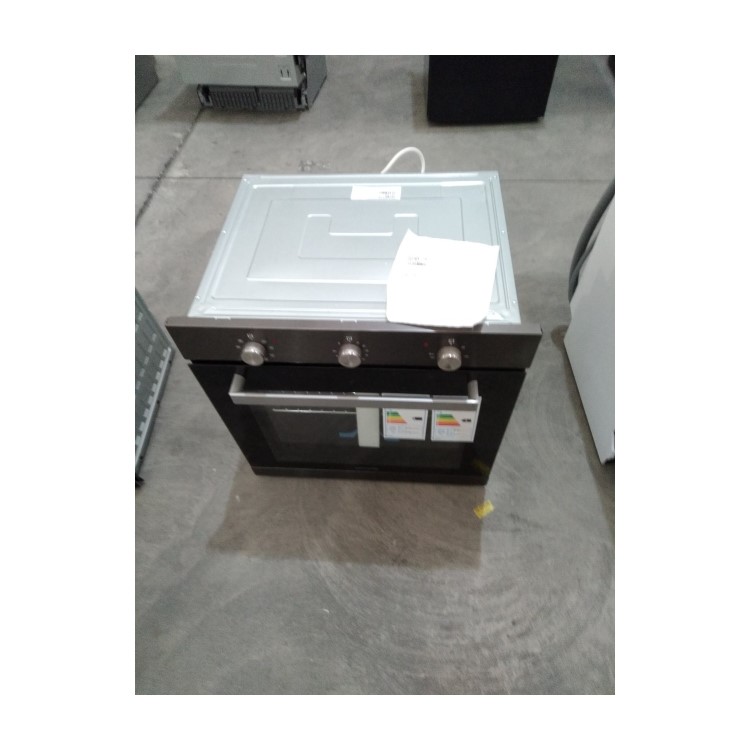 Refurbished electriQ EQBIOLG1DARKINOX 60cm Single Built In Electric Oven Dark Grey Steel
