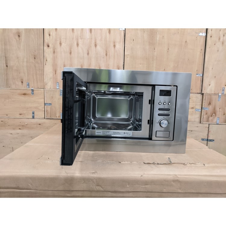Refurbished electriQ EIQMOGBI20 Built In 20L with Grill 800W Digital Microwave Stainless Steel
