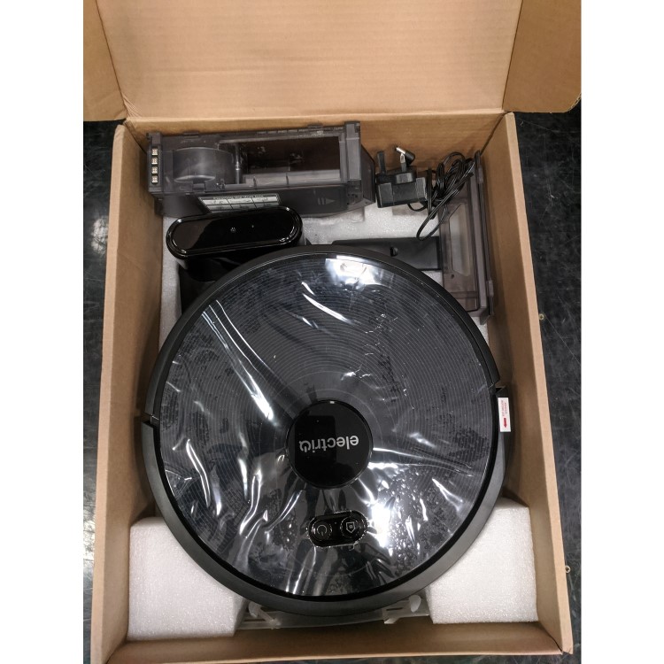 Refurbished electriQ HELGA Robot Vacuum Cleaner and Mop - 4000Pa Suction - Black
