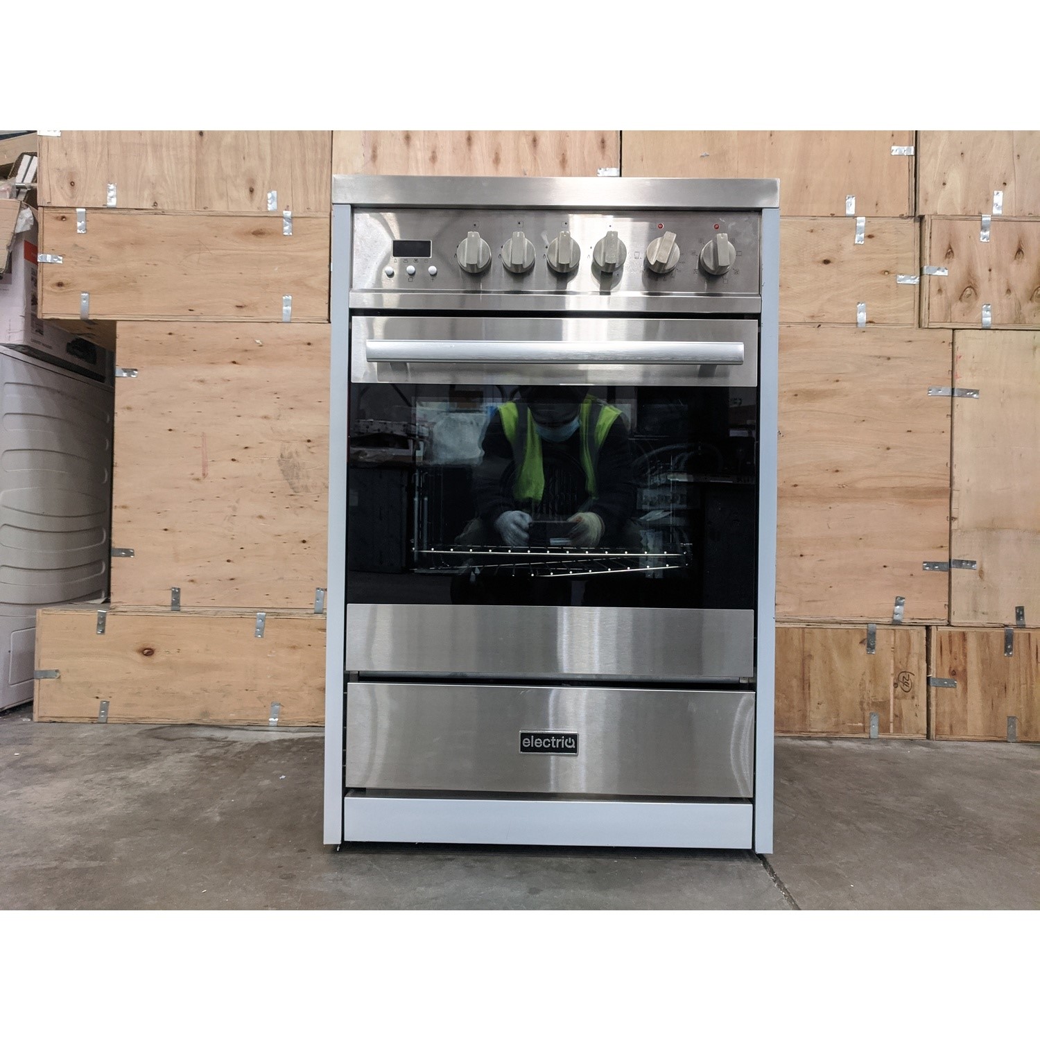 Refurbished electriQ EQ60RANGEPROSS 60cm Single Oven Mini Range Cooker