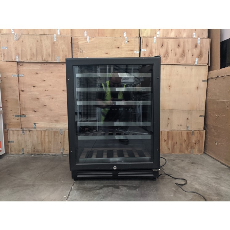 Refurbished electriQ EQWINECH60 Freestanding 51 Bottle Dual Zone Wine Cooler Black