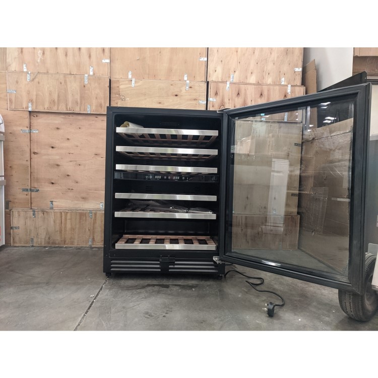 Refurbished electriQ EQWINECH60 Freestanding 51 Bottle Dual Zone Wine Cooler Black