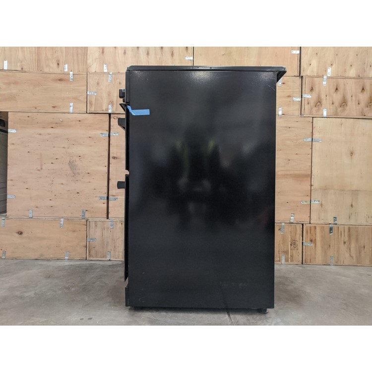 Refurbished electriQ EQEC50B3 50cm Double Cavity Electric Cooker with Ceramic Hob Black