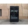 Refurbished electriQ EQEC50B3 50cm Double Cavity Electric Cooker with Ceramic Hob Black