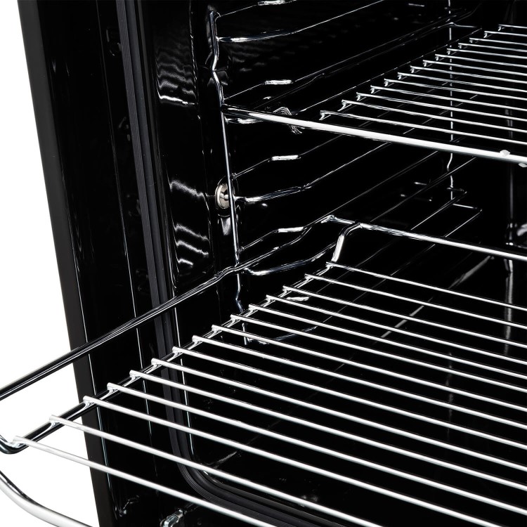Refurbished electriQ EQOVENM4STEEL Touch Control 60cm Single Built In Electric Oven Stainless Steel