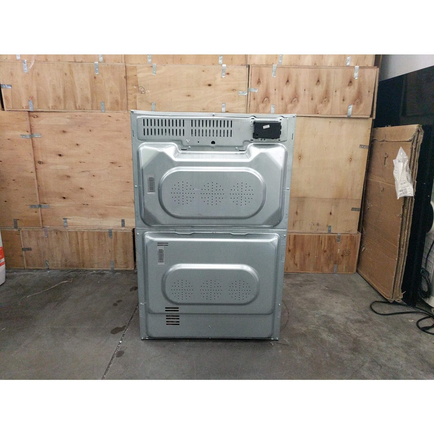 Refurbished electriQ EQDO1BLACK 60cm Double Built In Electric Oven