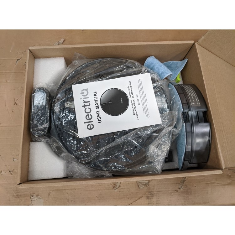 Refurbished electriQ Pet Robot Vacuum Cleaner - 3500Pa Suction - vSLAM Camera Navigation and HEPA Filter