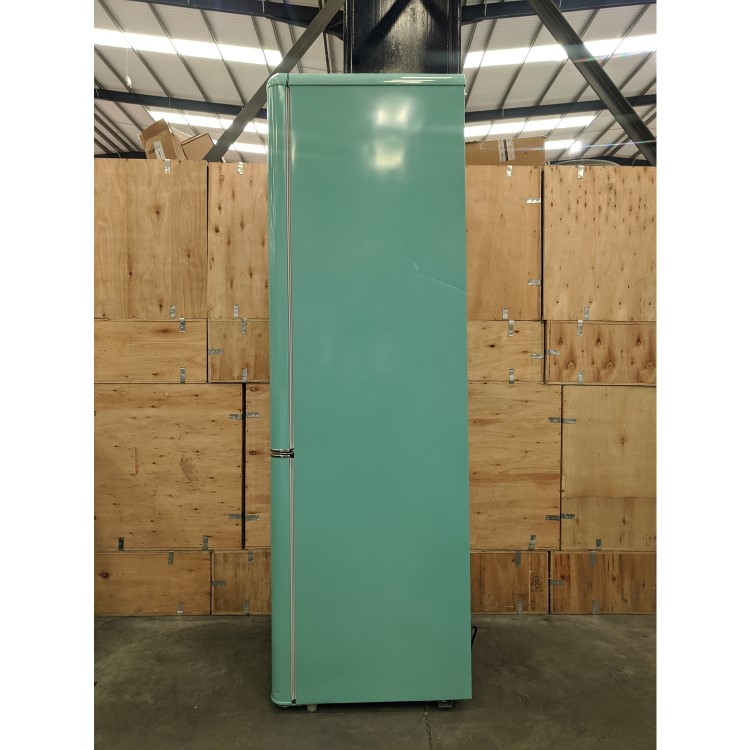 Refurbished electriQ eq6040retroblue Retro Freestanding 244 Litre 60/40 Fridge Freezer Blue
