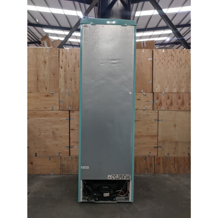 Refurbished electriQ eq6040retroblue Retro Freestanding 244 Litre 60/40 Fridge Freezer Blue