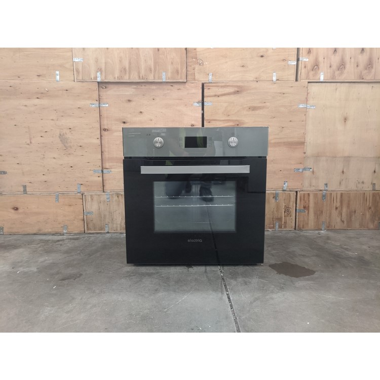 Refurbished electriQ EQBIOPYROVLG 60cm Single Built In Electric Oven Lunar Grey