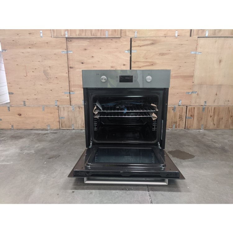 Refurbished electriQ EQBIOPYROVLG 60cm Single Built In Electric Oven Lunar Grey