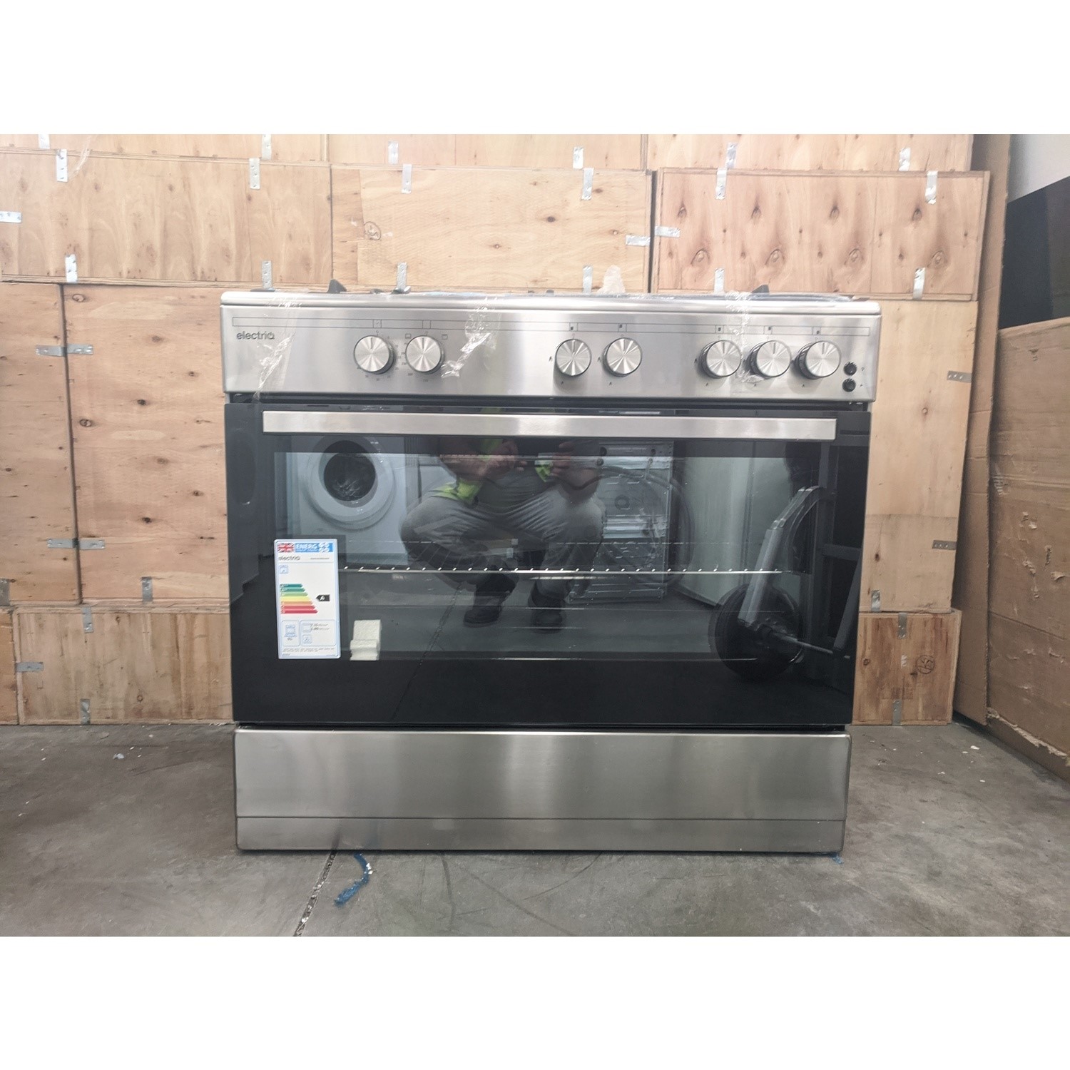 Refurbished electriQ EQRANGE90GASSS 90cm Gas Single Oven Range Cooker