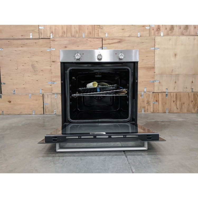 Refurbished electriQ EQBIOLG1SS 60cm Single Built In Electric Oven Stainless Steel