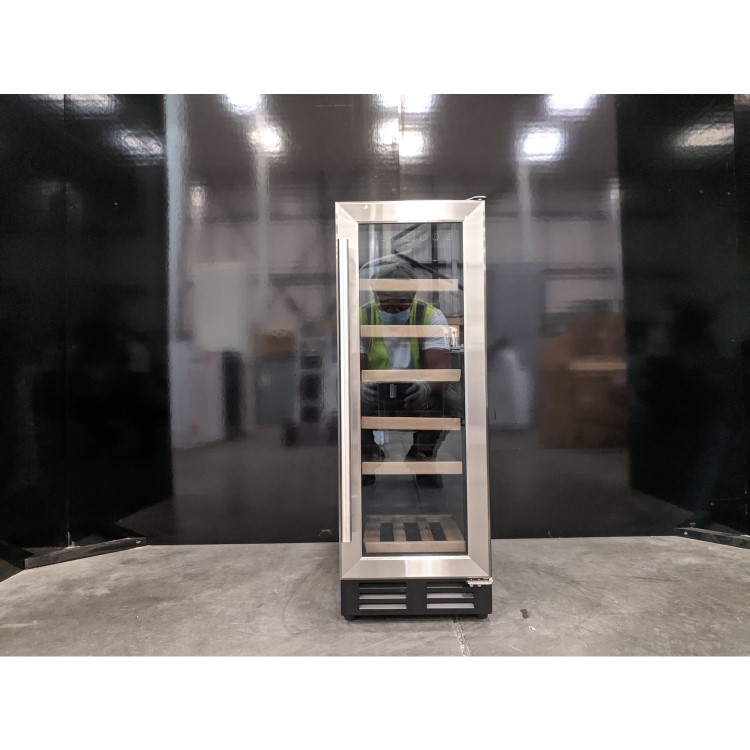 Refurbished electriQ EQWINE30S Freestanding 18 Bottle Single Zone Wine Cooler Stainless Steel