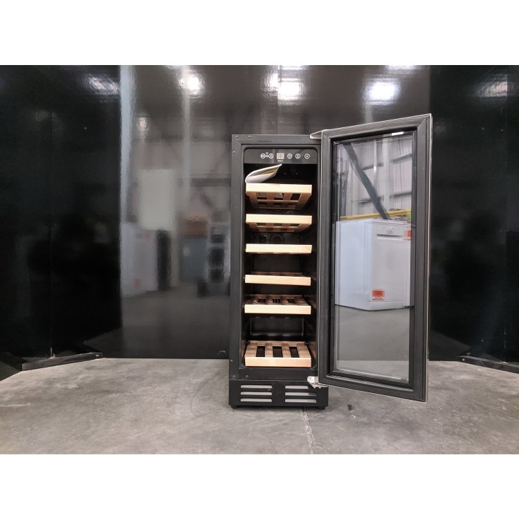 Refurbished electriQ EQWINE30S Freestanding 18 Bottle Single Zone Wine Cooler Stainless Steel