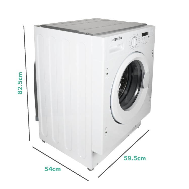 GRADE A2 - electriQ 7kg 1400rpm Integrated Washing Machine - White