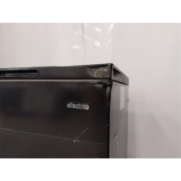 Refurbished electriQ EIQCHEST141LEDBLACK 141 Litre Chest Freezer Black