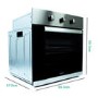 electriQ Plug In Electric Fan Assisted Single Oven - Stainless Steel