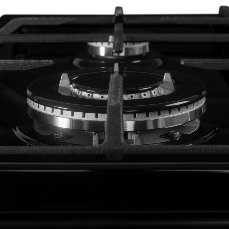electriQ 60cm Dual Fuel Mini Range Cooker - Black