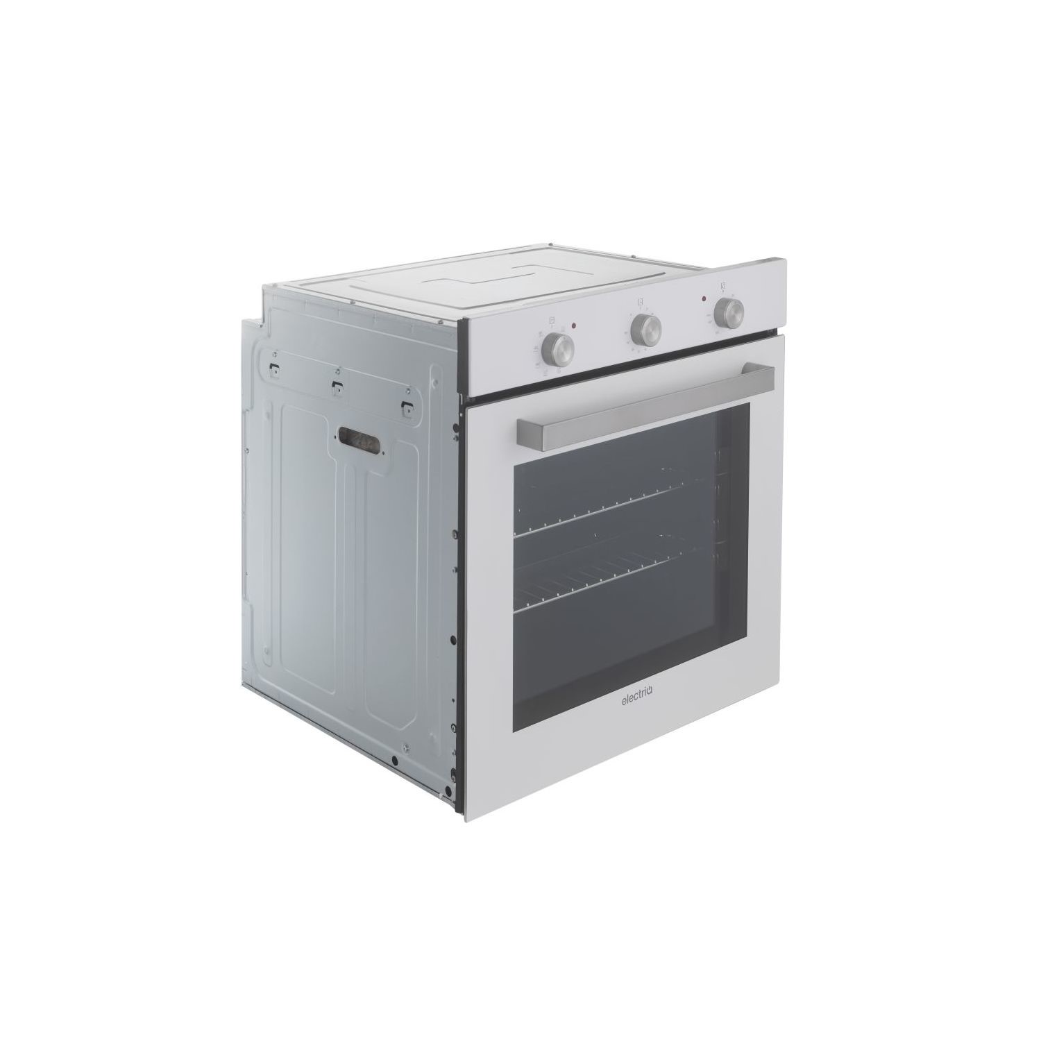 electriQ Plug In Fan Assisted Electric Single Oven White electriQ