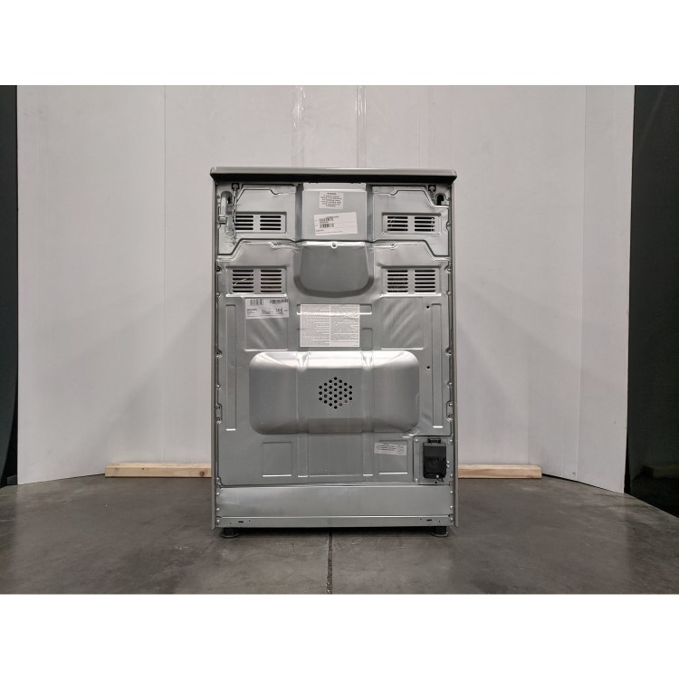 Refurbished electriQ EQDFC360SIL 60cm Dual Fuel Cooker with Double Oven Silver