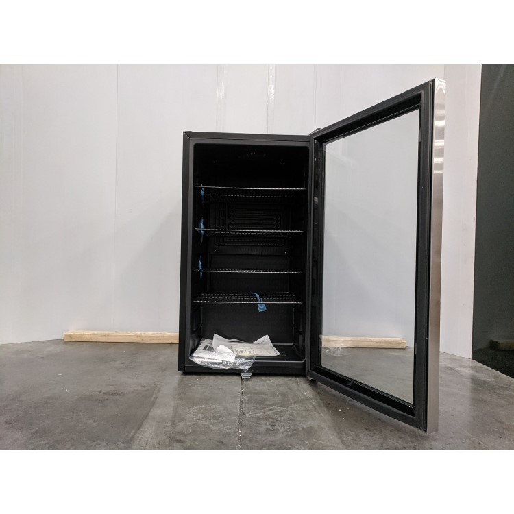 Refurbished electriQ eiQLDFSS Freestanding 98 Litre Drinks Fridge Stainless Steel