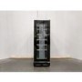 Refurbished electriQ EQWINECH30 Freestanding 18 Bottle Single Zone Wine Cooler Stainless Steel with Black Door