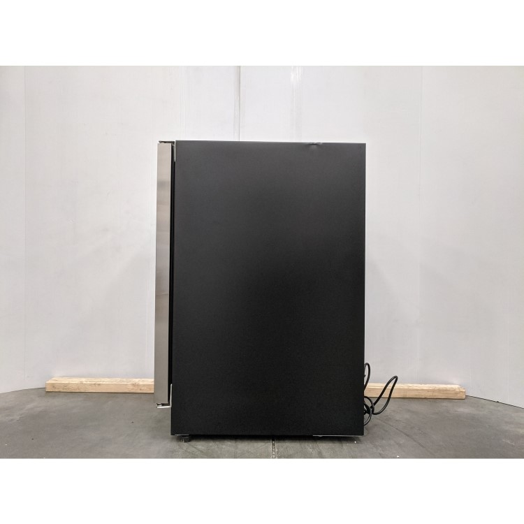 Refurbished electriQ EQWINECH30 Freestanding 18 Bottle Single Zone Wine Cooler Stainless Steel with Black Door