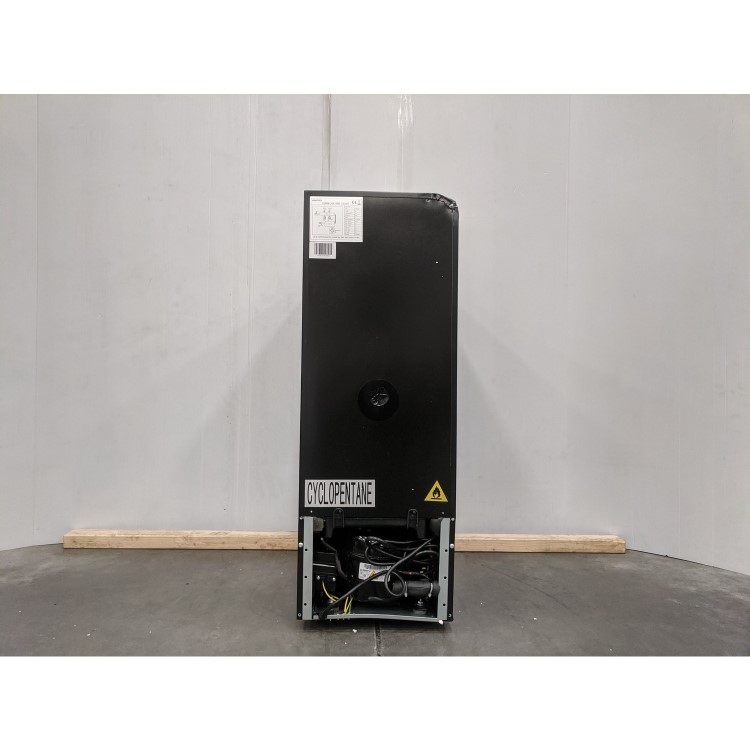 Refurbished electriQ EQWINECH30 Freestanding 18 Bottle Single Zone Wine Cooler Stainless Steel with Black Door