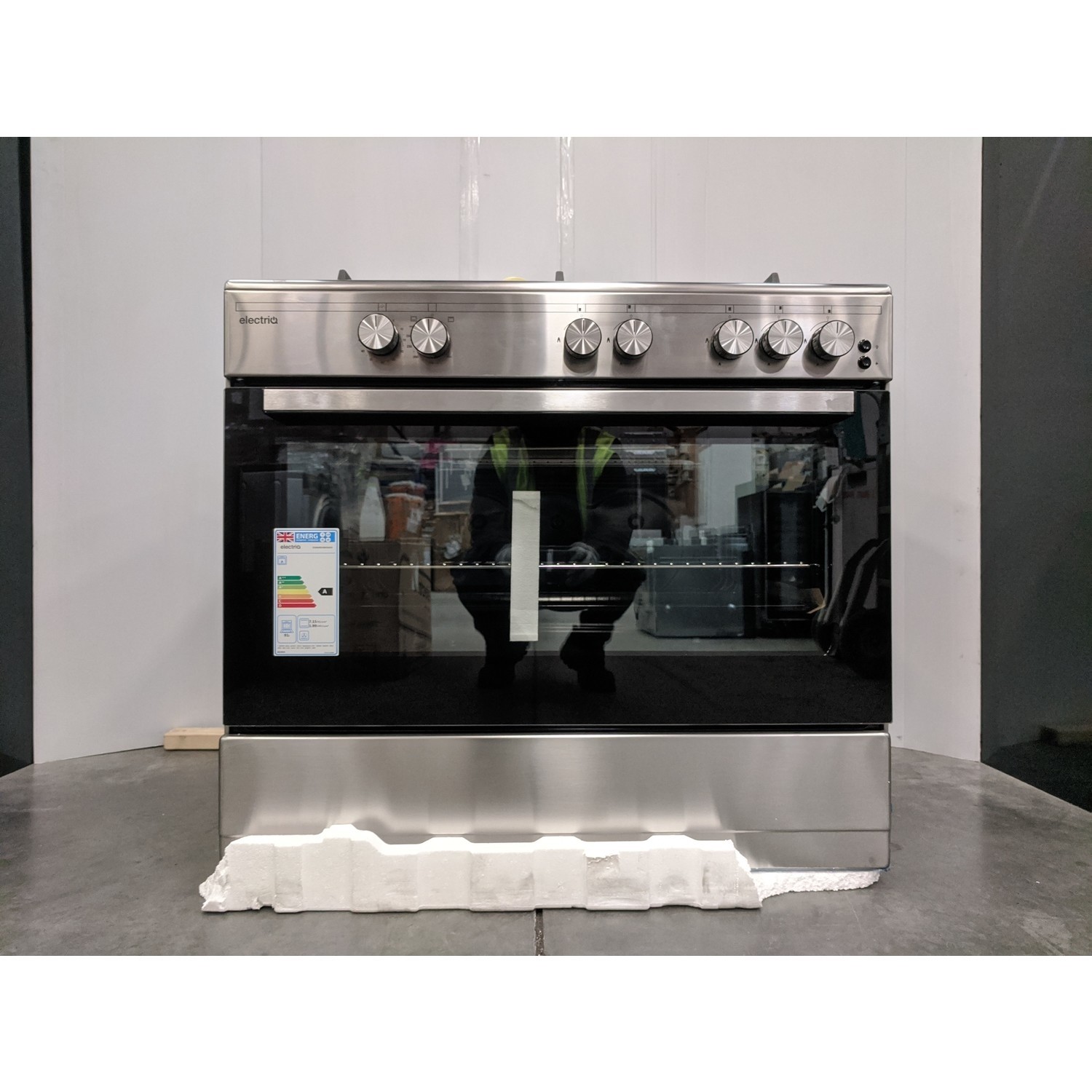 Refurbished electriQ EQRANGE90GASSS 90cm Gas Single Oven Range Cooker