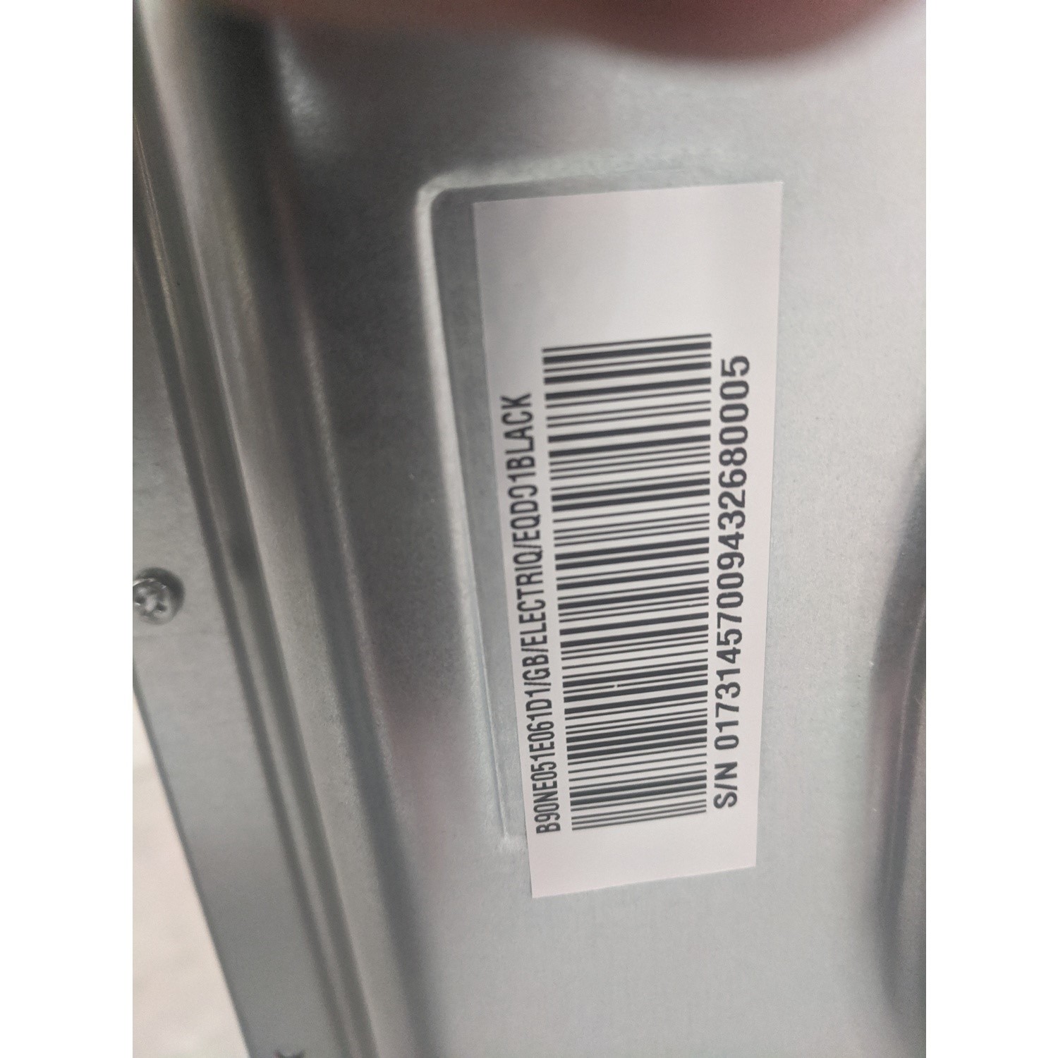 Refurbished electriQ EQDO1BLACK 60cm Double Built In Electric Oven