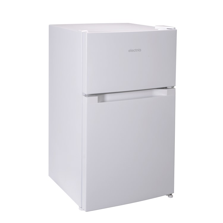 Refurbished electriQ Eiqucffwh Freestanding 86 Litre 60/40 Under Counter Fridge Freezer White