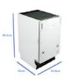 Refurbished electriQ EQDWINT45 10 Place Slimline Fully Integrated Dishwasher White