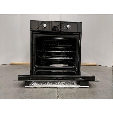 Refurbished electriQ EQOVENM1BLACK 60cm Single Built In Electric Oven Black