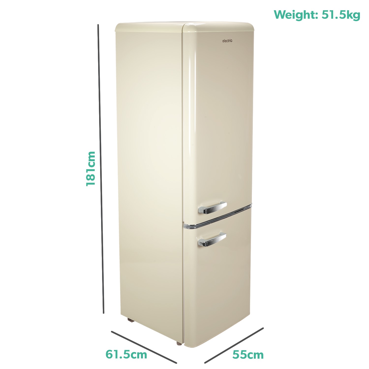 cream fridge freezers for sale