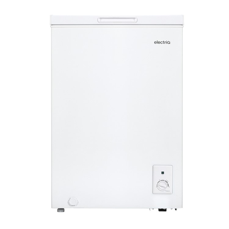 electriQ 99 Litre Chest Freezer With Outbuilding Use - White