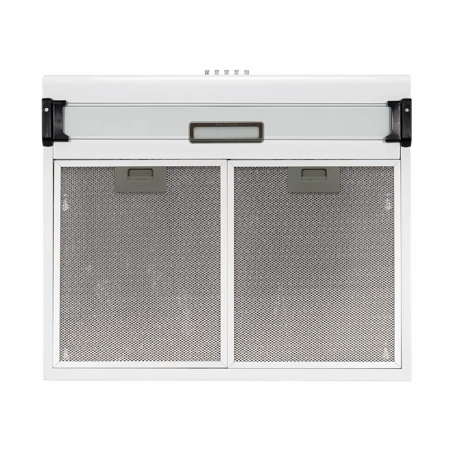 electriQ 60cm Top & Rear Venting Visor Cooker Hood White electriQ