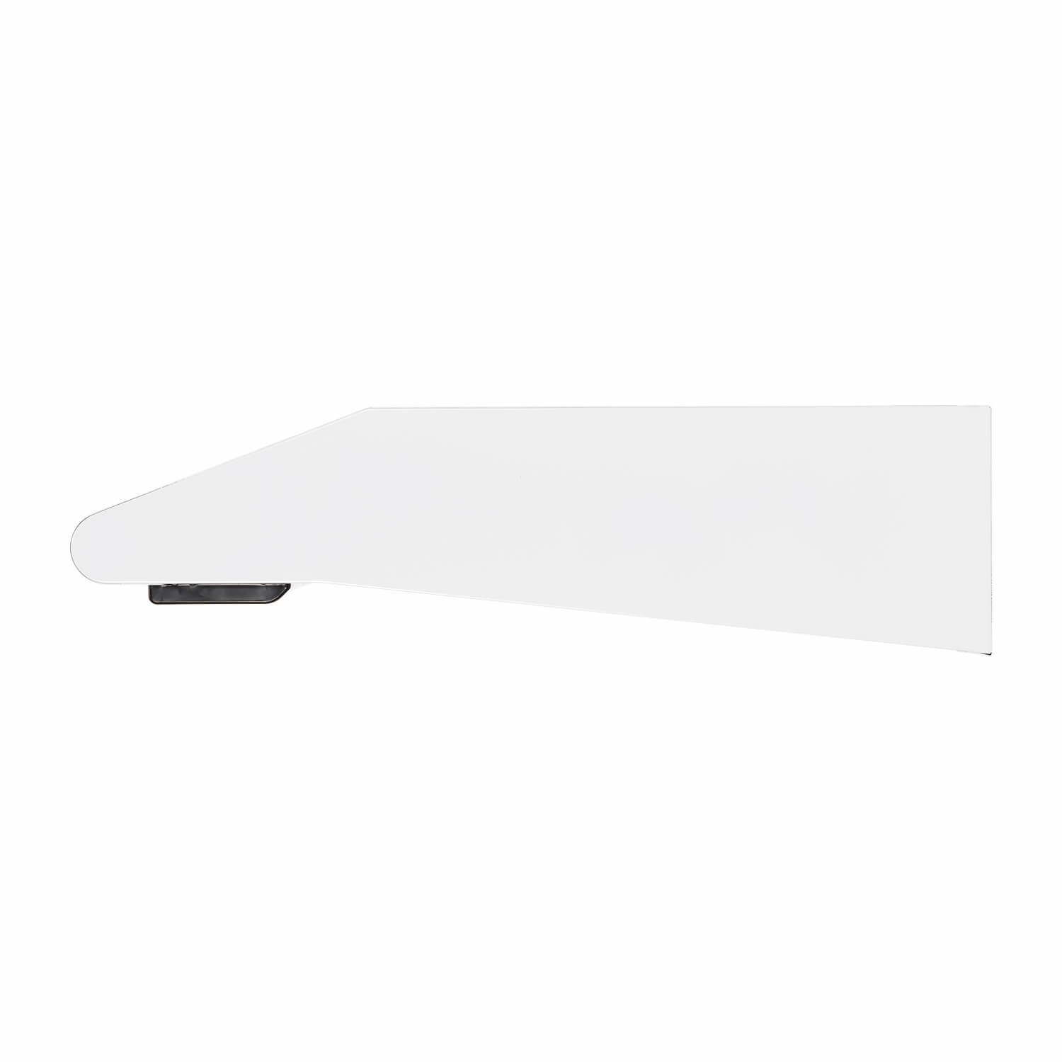 electriQ 60cm Top & Rear Venting Visor Cooker Hood White electriQ