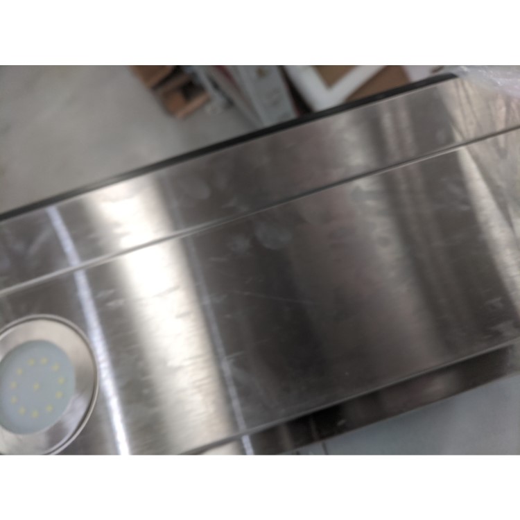 Refurbished electriQ eiQSLIM100TOUCH 100cm Slimline Chimney Cooker Hood Stainless Steel