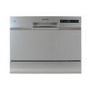 GRADE A2 - electriQ EQDWTTS Freestanding 6 Place Compact Table Top Dishwasher - Silver