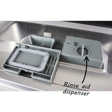 Refurbished electriQ EQDWTTS 6 Place Freestanding Compact Table Top Dishwasher Silver