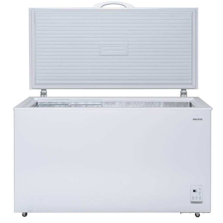 electriQ 400 Litre Chest Freezer - White