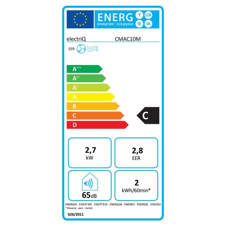 electriQ Heavy Duty 9200 BTU Portable Commercial Air Conditioner - Metal Body