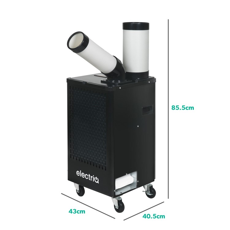 electriQ Heavy Duty 9200 BTU Portable Commercial Air Conditioner - Metal Body