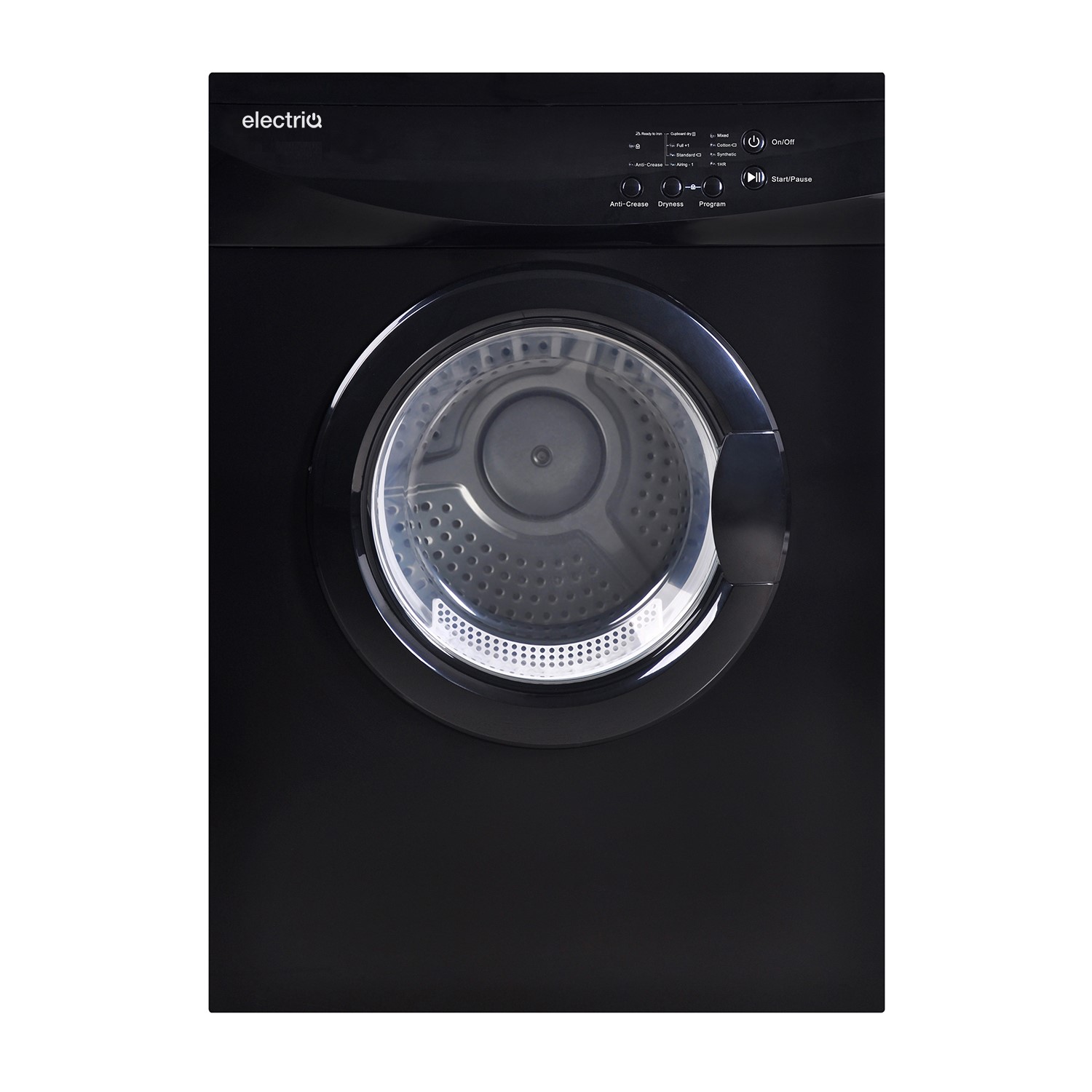 electriQ 7kg Vented Tumble Dryer Black electriQ