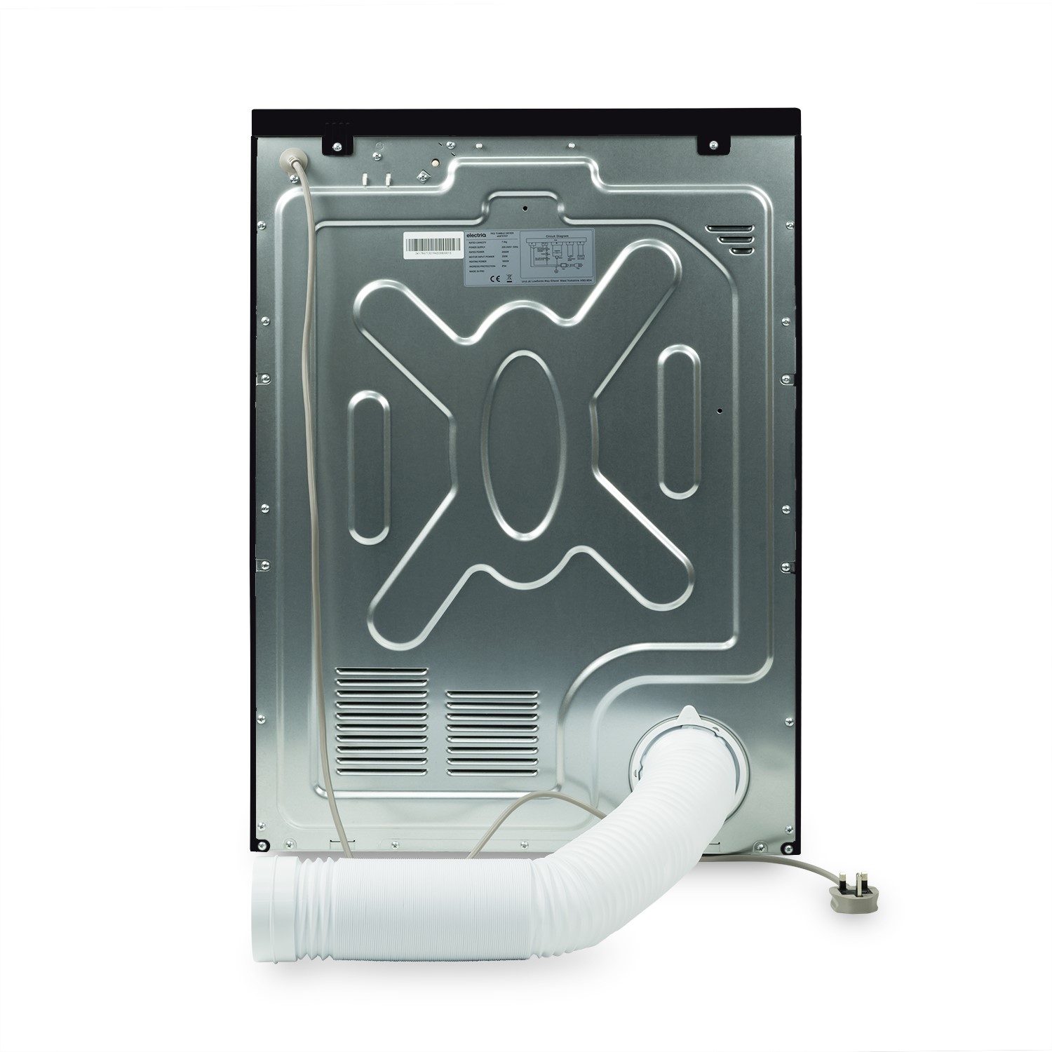 electriQ 7kg Vented Tumble Dryer Black electriQ