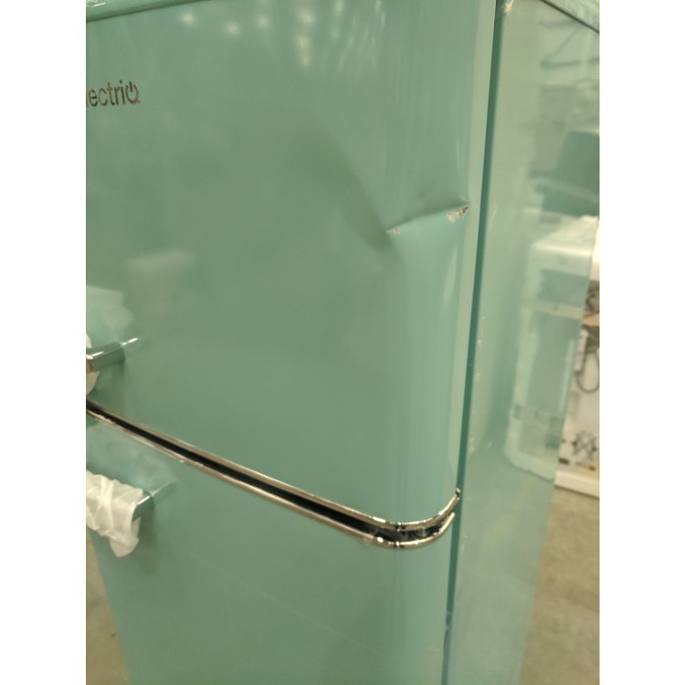 Refurbished electriQ eqretrotmblue Freestanding 208 Litre 80/20 Fridge Freezer Blue
