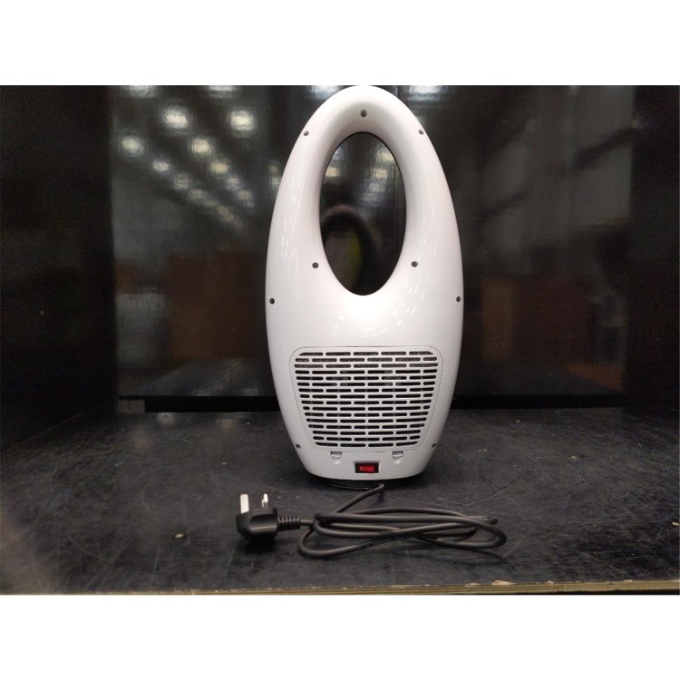 Refurbished eiQ-AM09W  ELECTRIC FAN with wifi, heat  and night light white