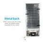 GRADE A2 - electriQ 204 Litre Freestanding Larder Fridge 123cm Tall Antibacterial Lining 54cm Wide - White